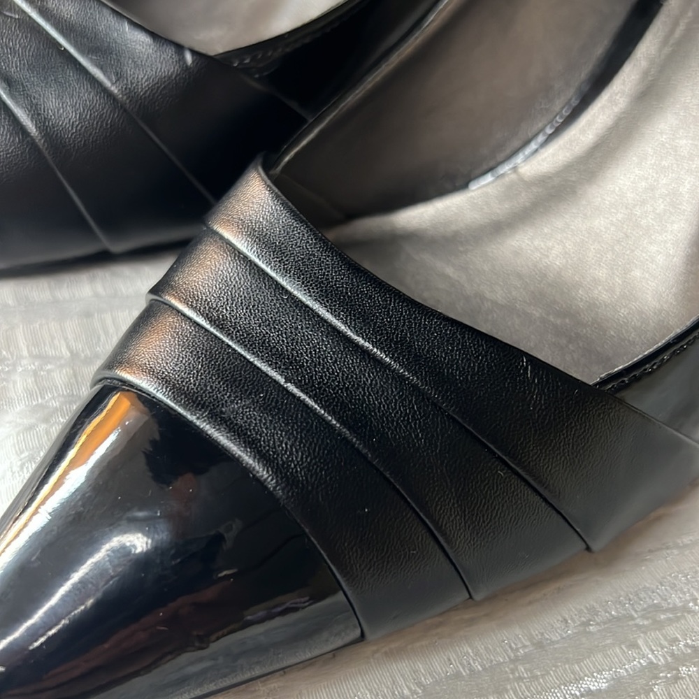 Kelly & Katie Black Patent Leather Stiletto Shoes / Heels Size 8.5, 3” Heel - Picture 10 of 16